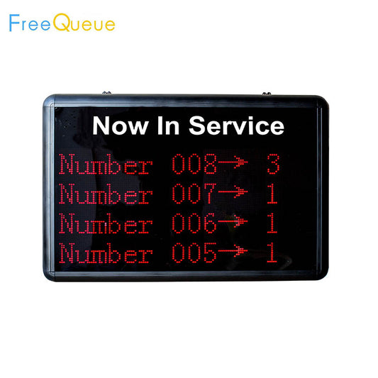 4 lines queue number display