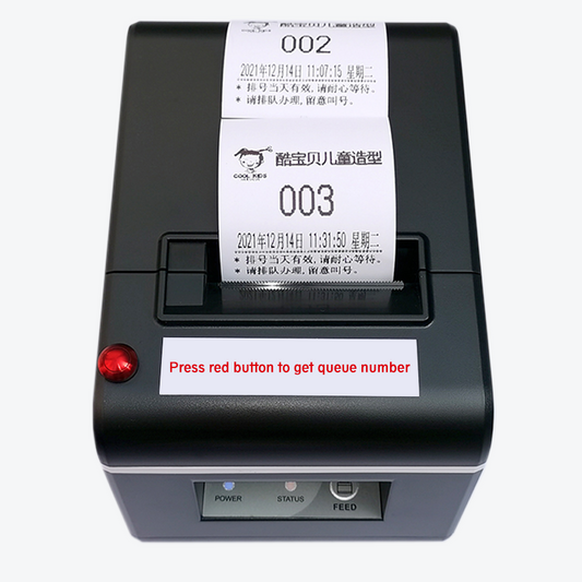 1 service type 58mm auto cut ticket printer